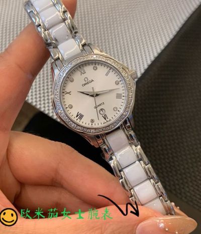 Omega Imported Quartz Movement Stainless Steel 30*8MM Watch